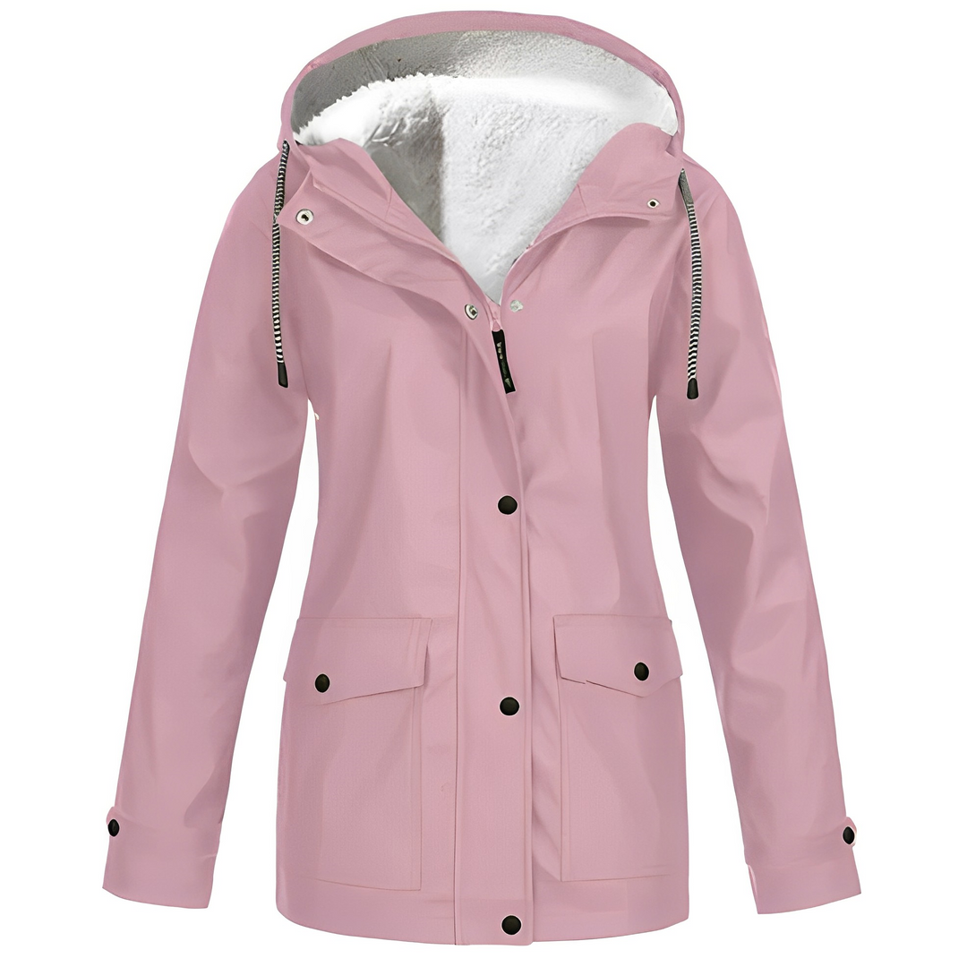 Elvira - Fleece-Lined Raincoat for Women