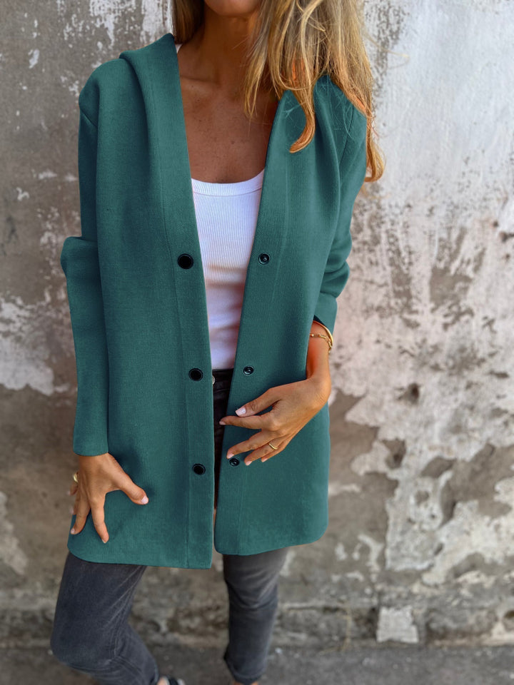 Norah | Casual Single-Breasted Hoodie Coat