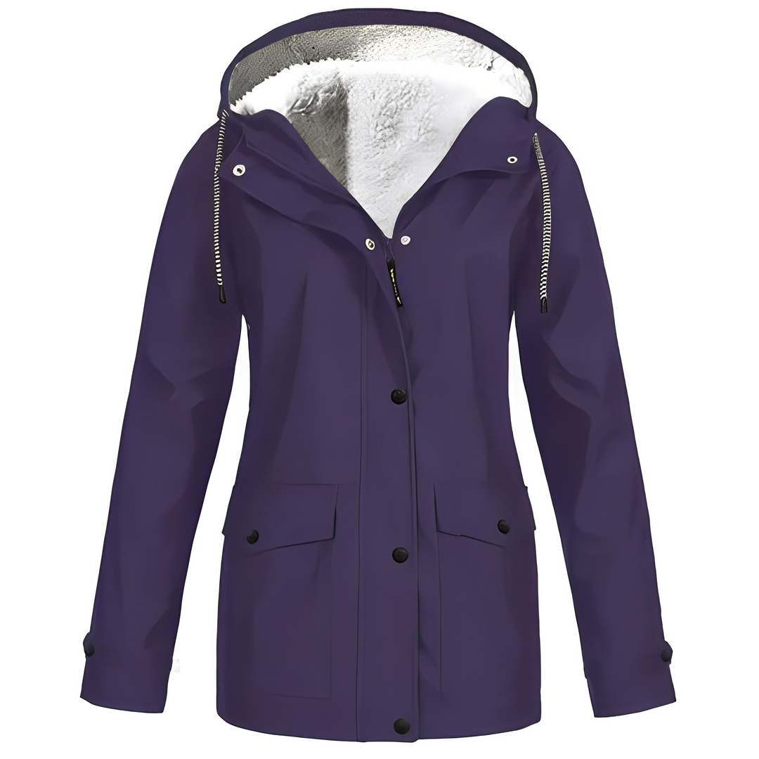 Elvira - Fleece-Lined Raincoat for Women