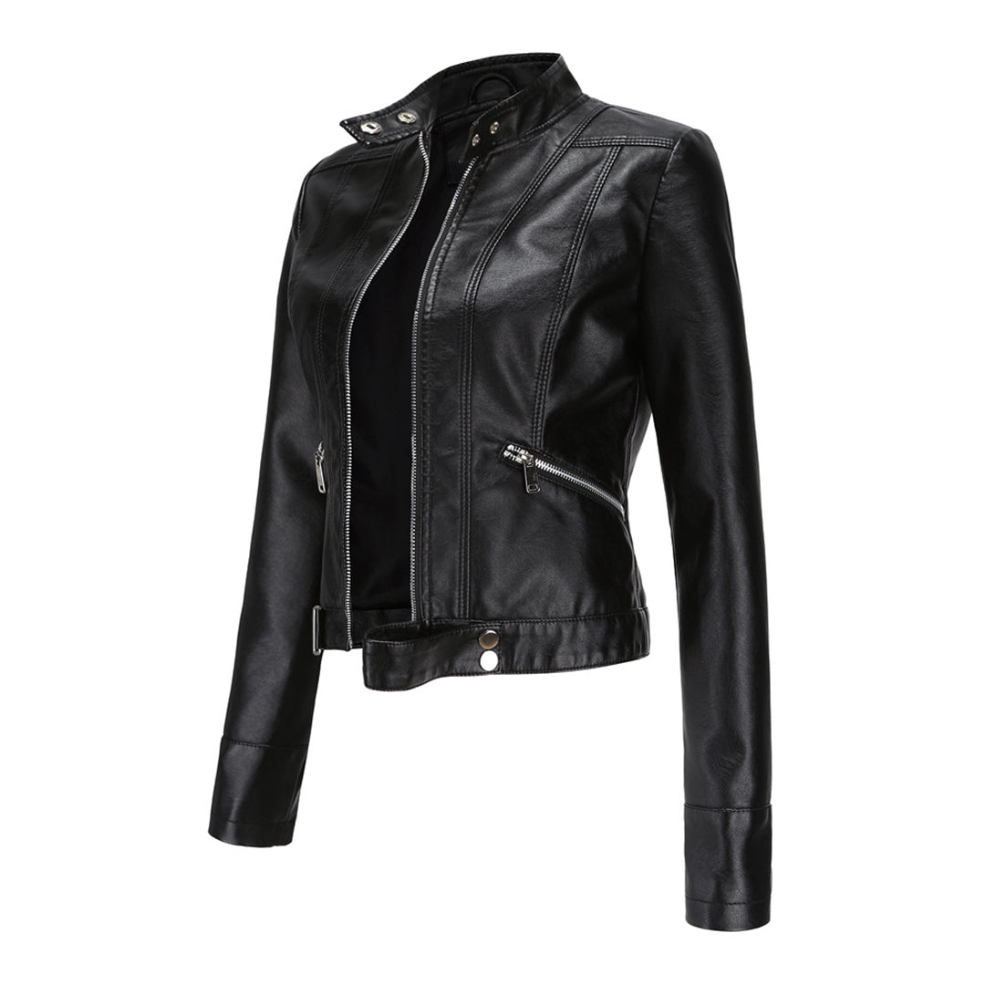 OLIVIA | SHORT LEATHER JACKET