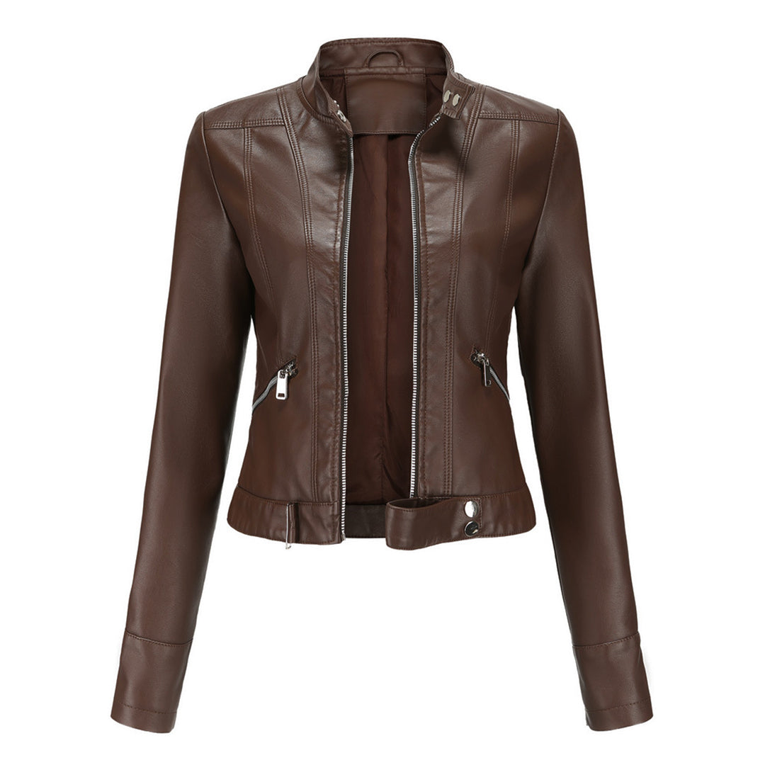 OLIVIA | SHORT LEATHER JACKET