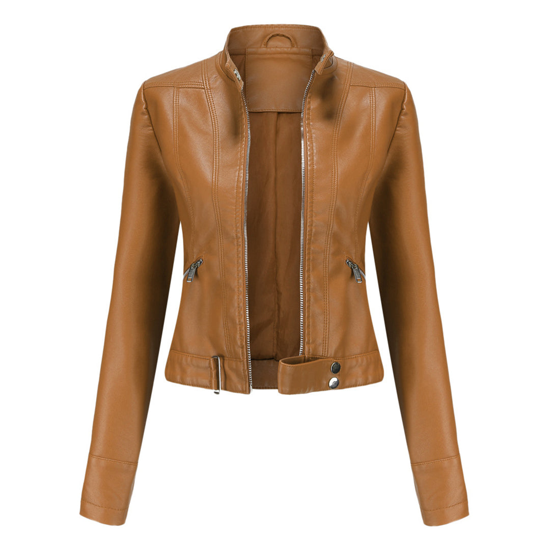 OLIVIA | SHORT LEATHER JACKET