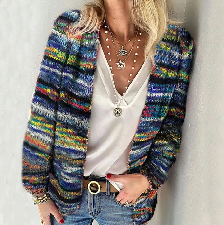 Catherine™ - Cozy Cotton Multicolour Cardigan