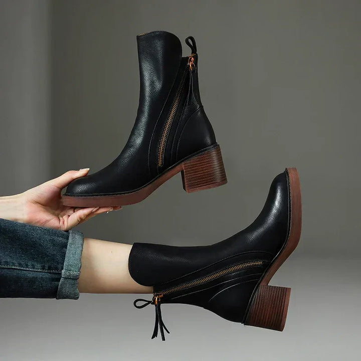 Grazia ™ - Leather Ankle Boots