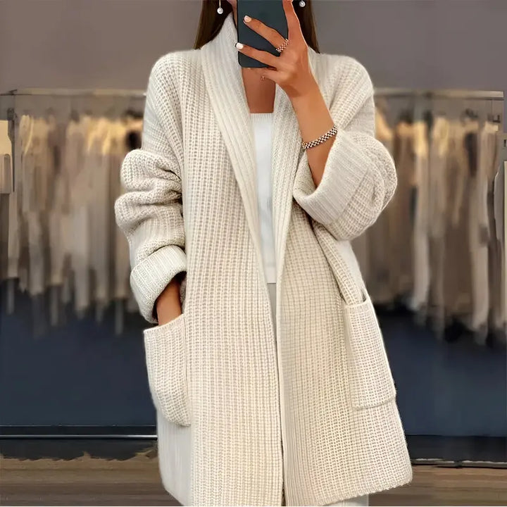 ANNE | LONG RIBBED CARDIGAN