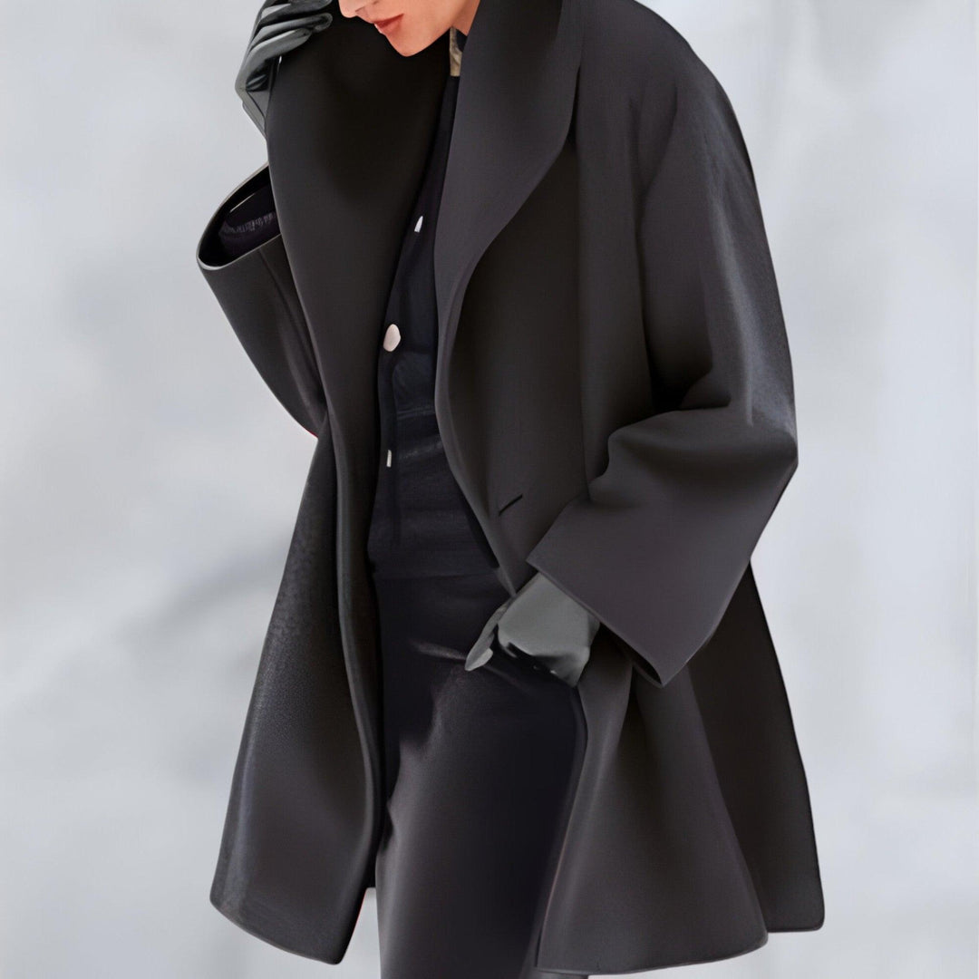 Lena™ | Windproof Wool Jacket with Shawl Collar