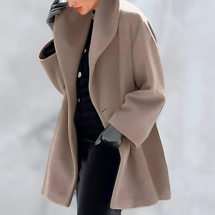 Lena™ | Windproof Wool Jacket with Shawl Collar