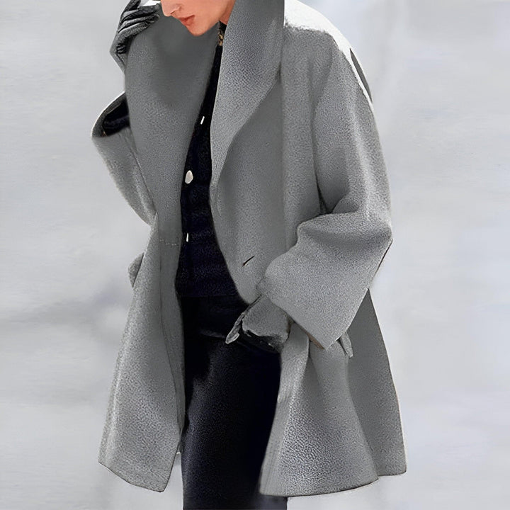 Lena™ | Windproof Wool Jacket with Shawl Collar