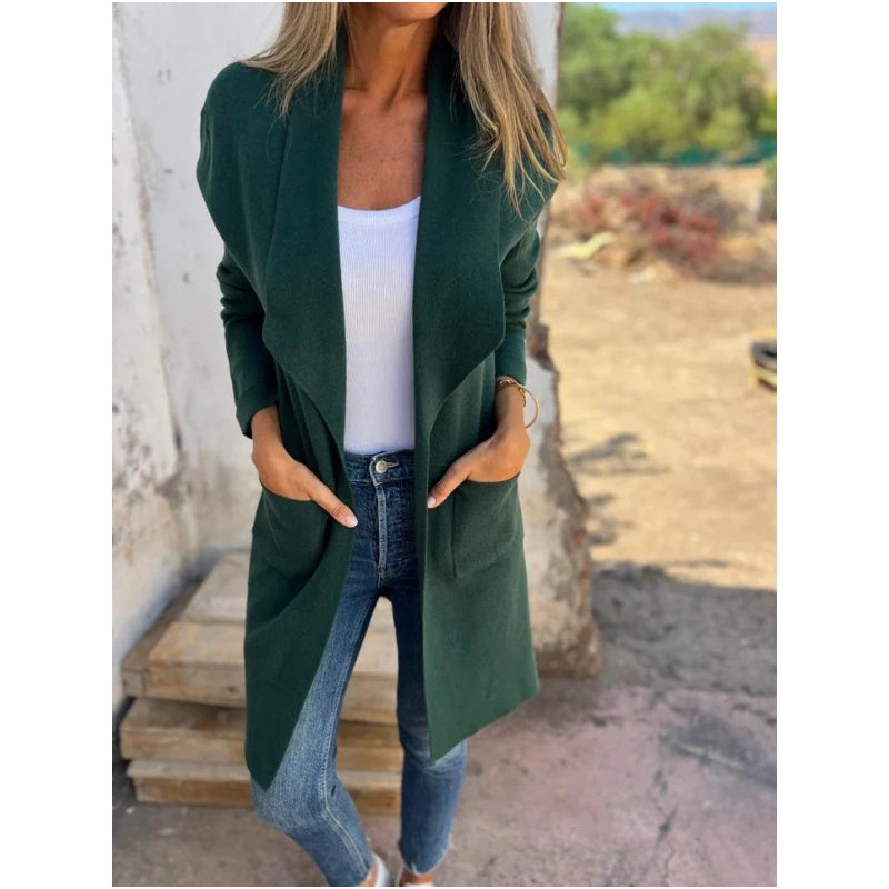 Annalena™ – Elegant, Relaxed-Fit Blazer Cardigan